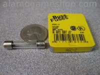 (image for) 2 Amp Fuse, Box of 5 Bussmann AGC, Fast Blow 250v