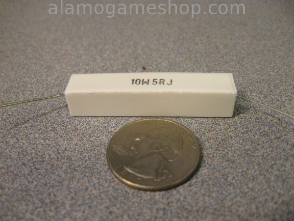 (image for) Resistor Wire Wound 5 ohm 10 watt - Click Image to Close