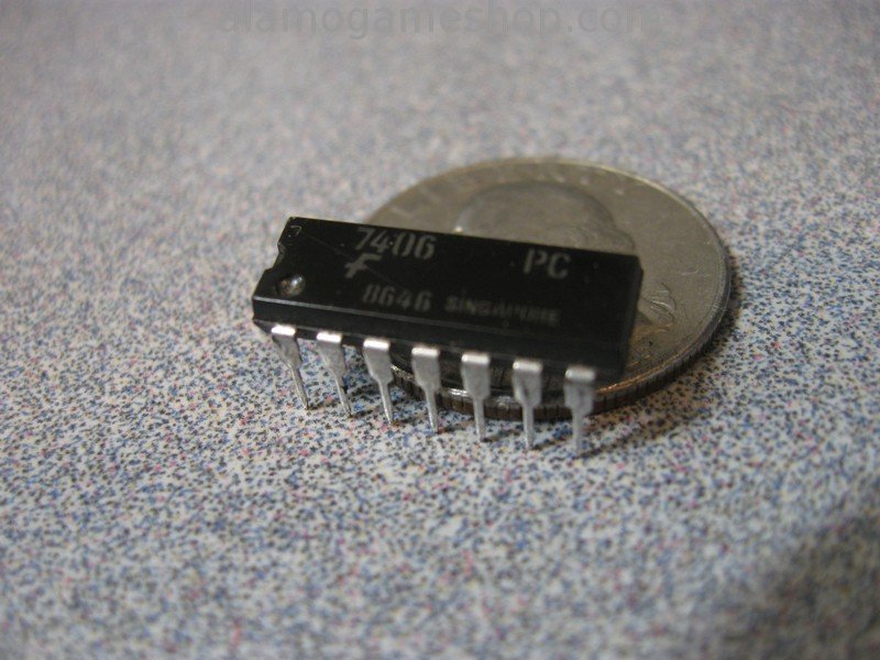 7406 IC 14 Pin DIP - Click Image to Close