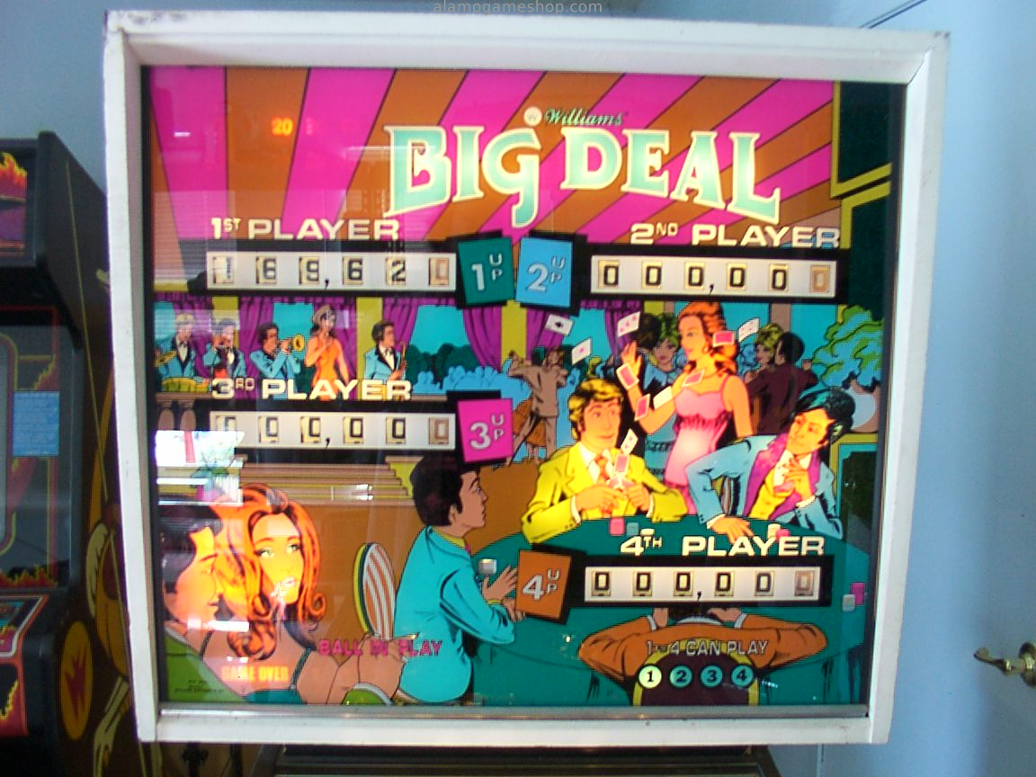 (image for) Big Deal pinball by Williams 1977 EM