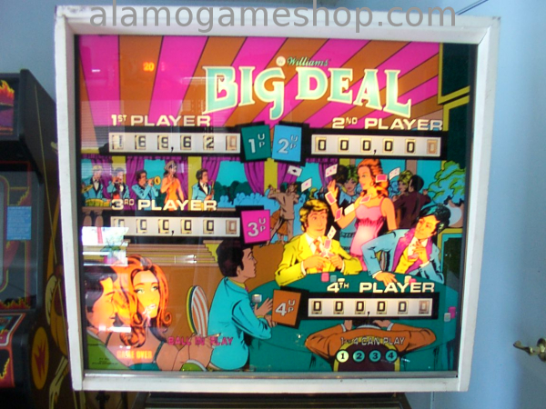 (image for) Big Deal pinball by Williams 1977 EM - Click Image to Close