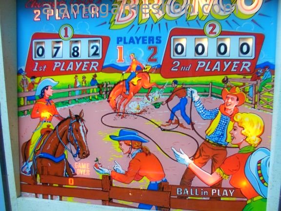 (image for) Bronco pinball by Chicago Coin 1963 EM