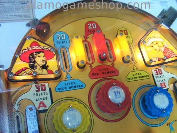 (image for) Bronco pinball by Chicago Coin 1963 EM