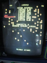 (image for) Centipede Video Game by Atarii 1980