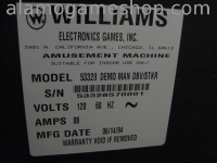 (image for) Demolition Man - Williams Pinball 1994