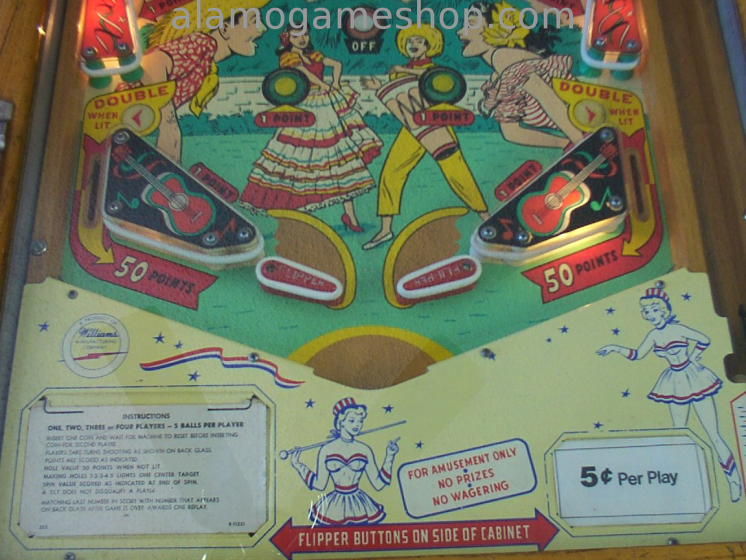 (image for) Fiesta pinball by Williams 1959 EM