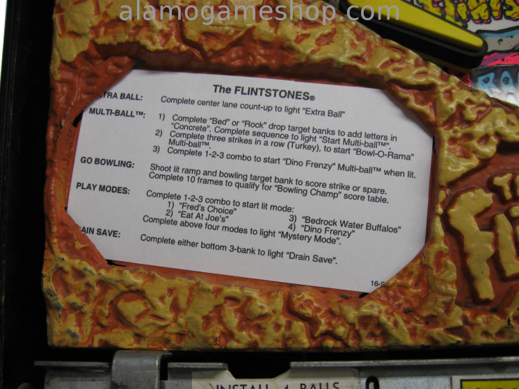 (image for) The Flintstones Pinball by Williams 1994