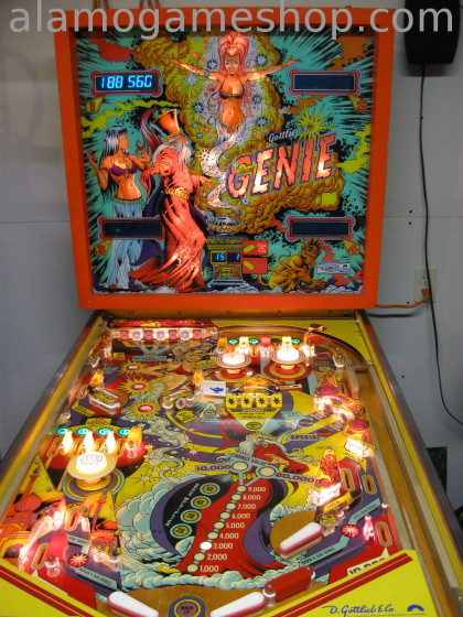 (image for) Genie pinball by Gottlieb 1979