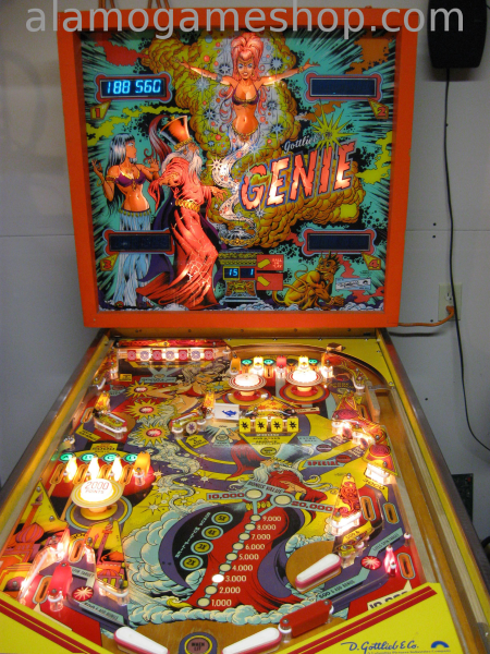 (image for) Genie pinball by Gottlieb 1979