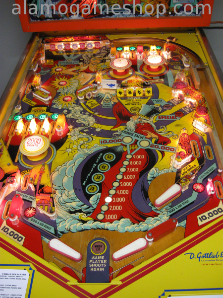 (image for) Genie pinball by Gottlieb 1979