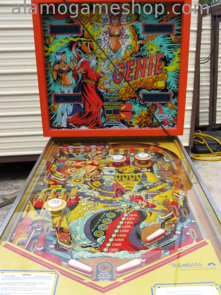 (image for) Genie pinball by Gottlieb 1979