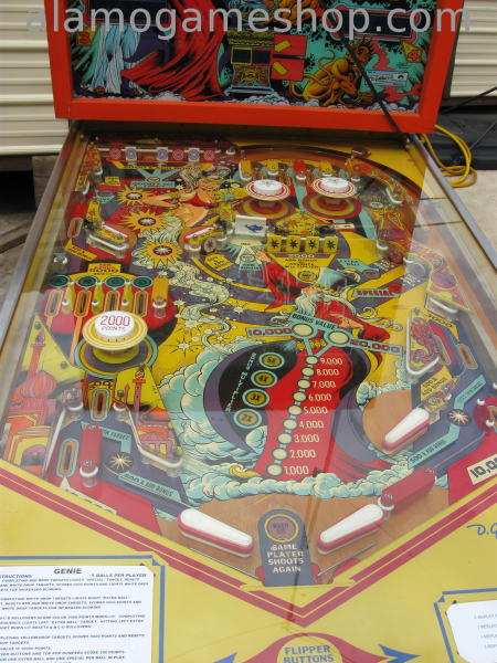 (image for) Genie pinball by Gottlieb 1979