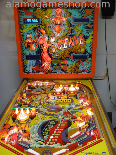 (image for) Genie pinball by Gottlieb 1979 - Click Image to Close