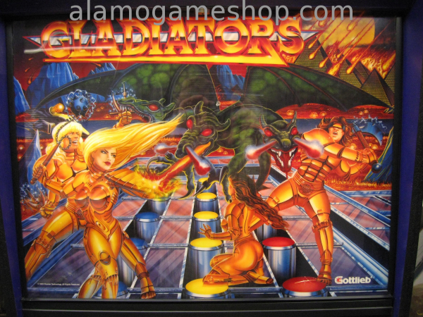 (image for) Gladiators Pinball by Gottlieb/Premier 1 - Click Image to Close
