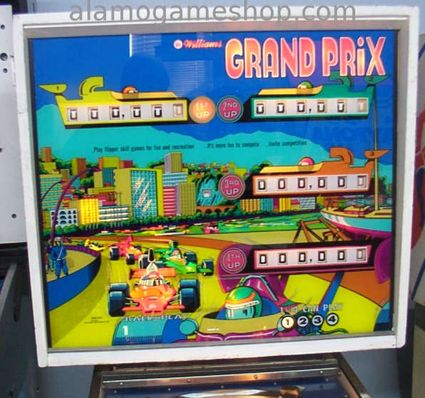 (image for) Grand Prix pinball by Williams 1976 EM