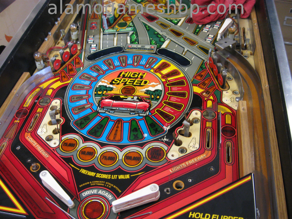 (image for) High Speed Pinball by Williams 1986