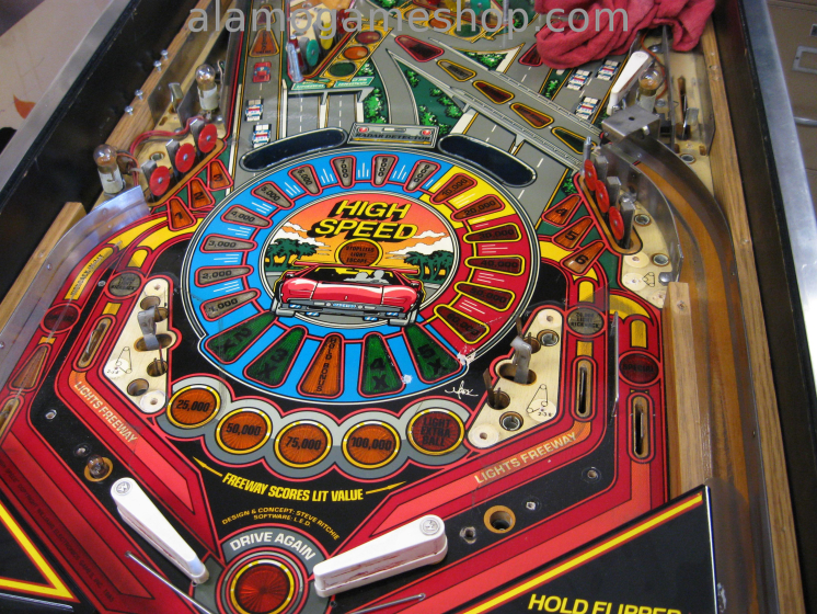 (image for) High Speed Pinball by Williams 1986