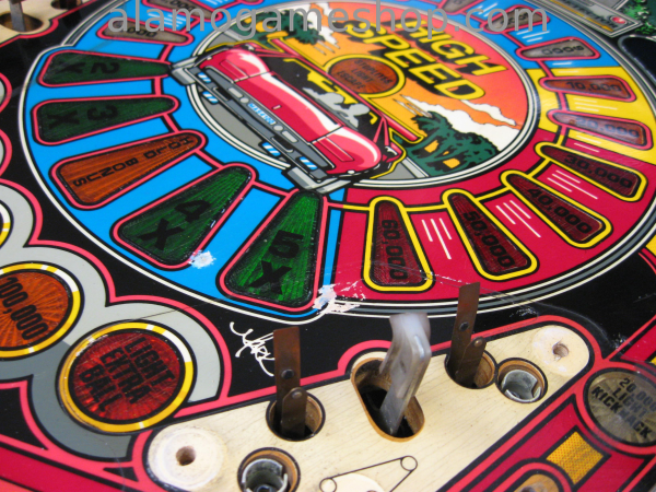 (image for) High Speed Pinball by Williams 1986