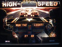 (image for) High Speed Pinball by Williams 1986