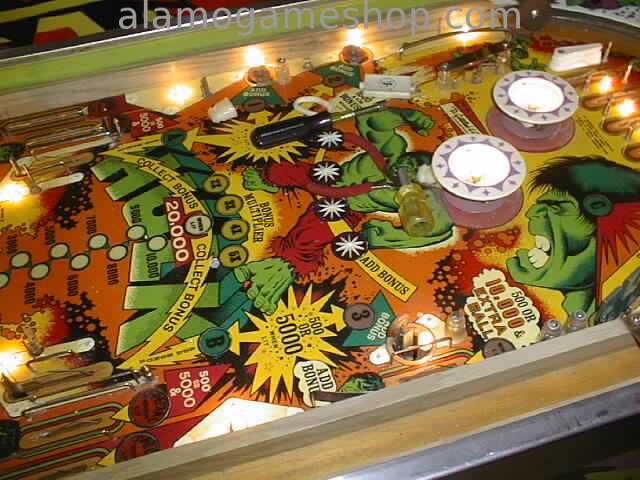 The Incredible Hulk pinball by Gottlieb - Click Image to Close