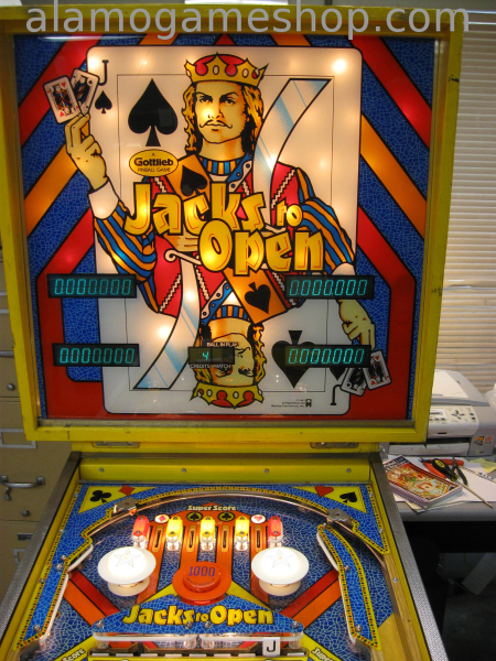 (image for) Jacks To Open pinball by Gottlieb/Mylsta - Click Image to Close