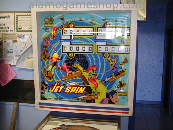 (image for) Jet Spin pinball by Gottlieb 1977 EM