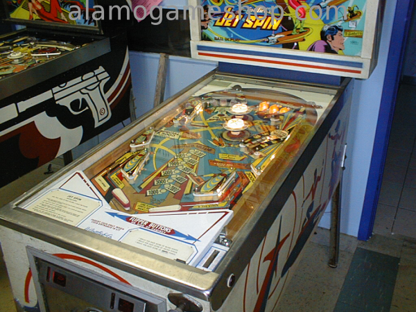 (image for) Jet Spin pinball by Gottlieb 1977 EM