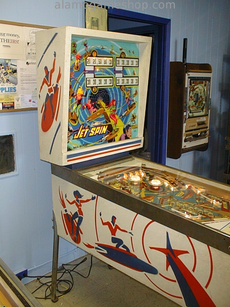 Jet Spin pinball by Gottlieb 1977 EM - Click Image to Close
