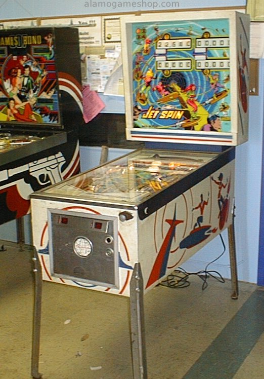 (image for) Jet Spin pinball by Gottlieb 1977 EM