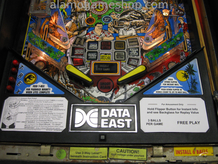 (image for) Jurassic Park Pinball by Data East 1993