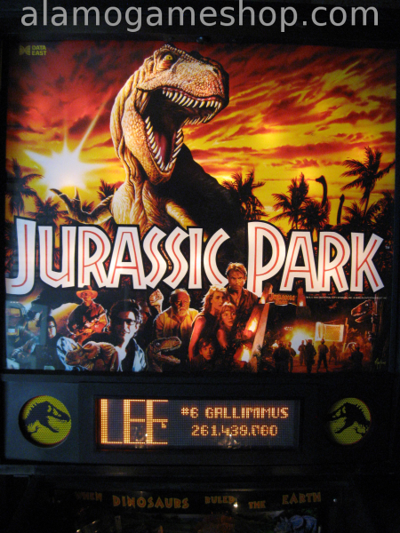 (image for) Jurassic Park Pinball by Data East 1993