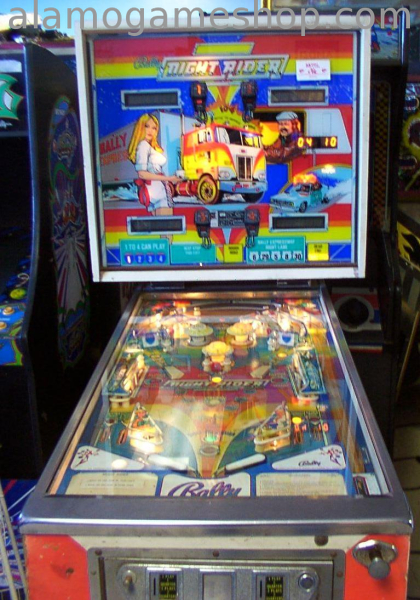 (image for) Night Rider pinball by Bally 1977 - Click Image to Close
