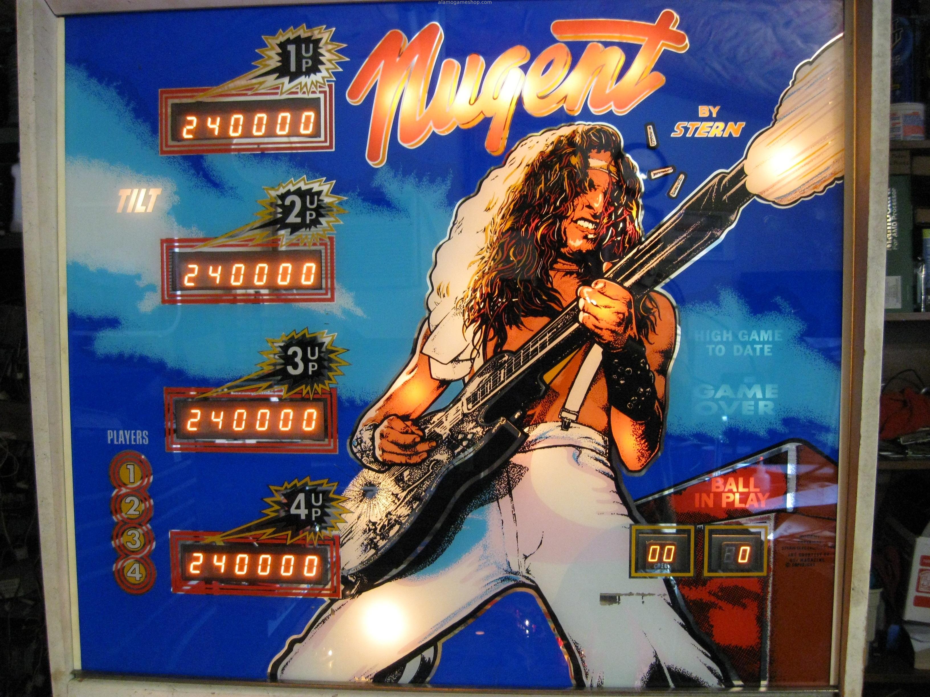 (image for) Ted Nugent Pinball by Stern 1978