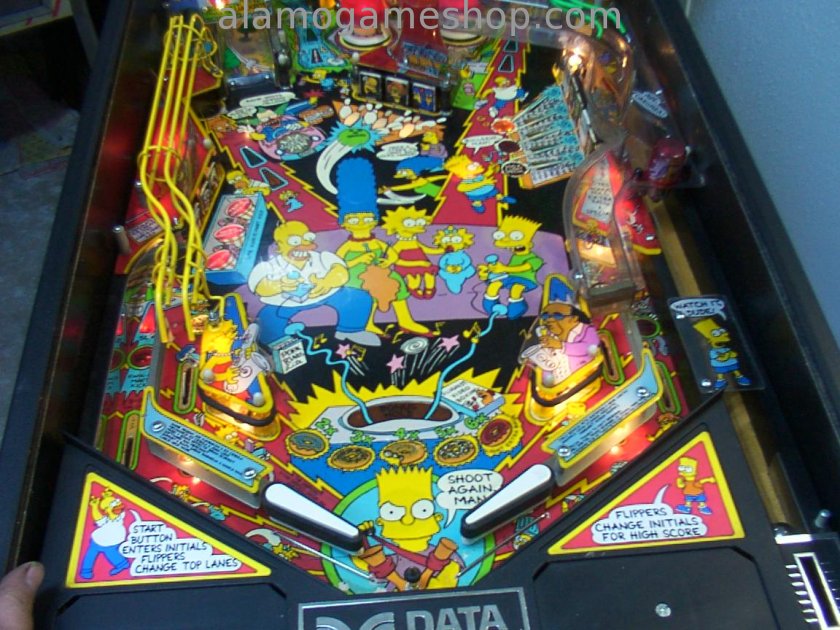 The Simpsons pinball by Data East 1990 - Click Image to Close