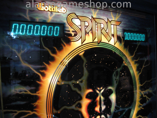 (image for) Spirit pinball by Gottlieb from 1982