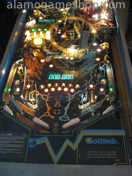 (image for) Spirit pinball by Gottlieb from 1982