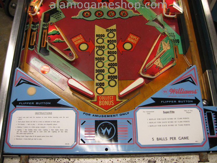 (image for) Super-Flite pinball by Williams 1974