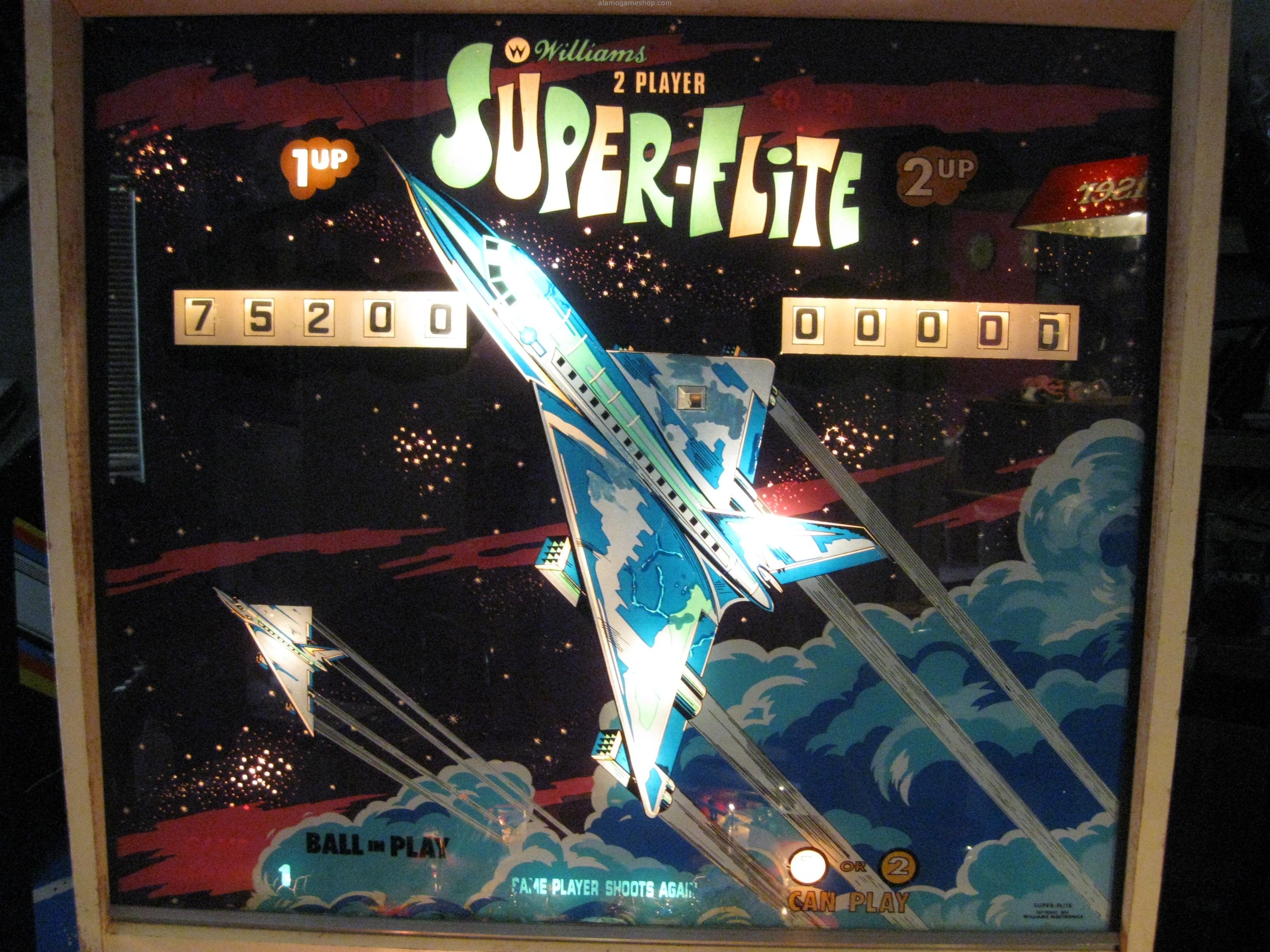 (image for) Super-Flite pinball by Williams 1974