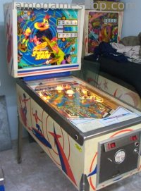 (image for) Super Spin pinball by Gottlieb 1977 EM