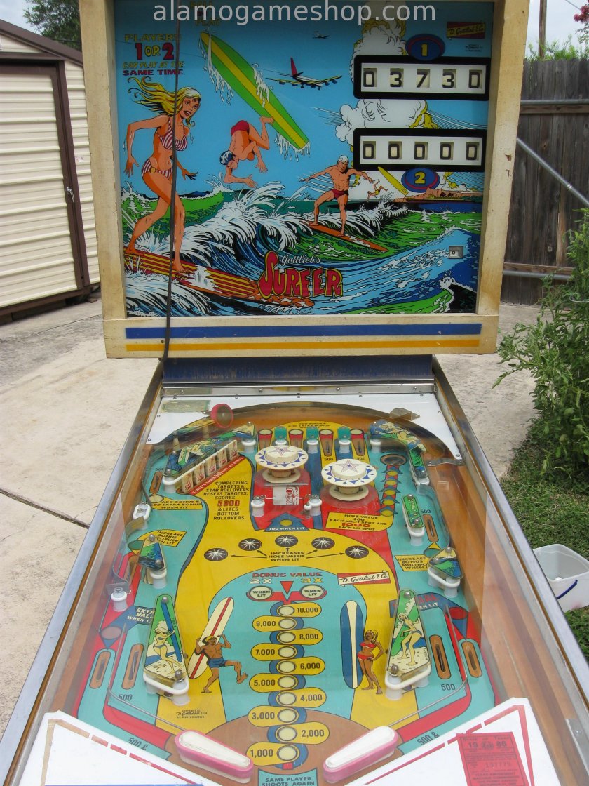 Surfer pinball by Gottlieb 1976 - Click Image to Close