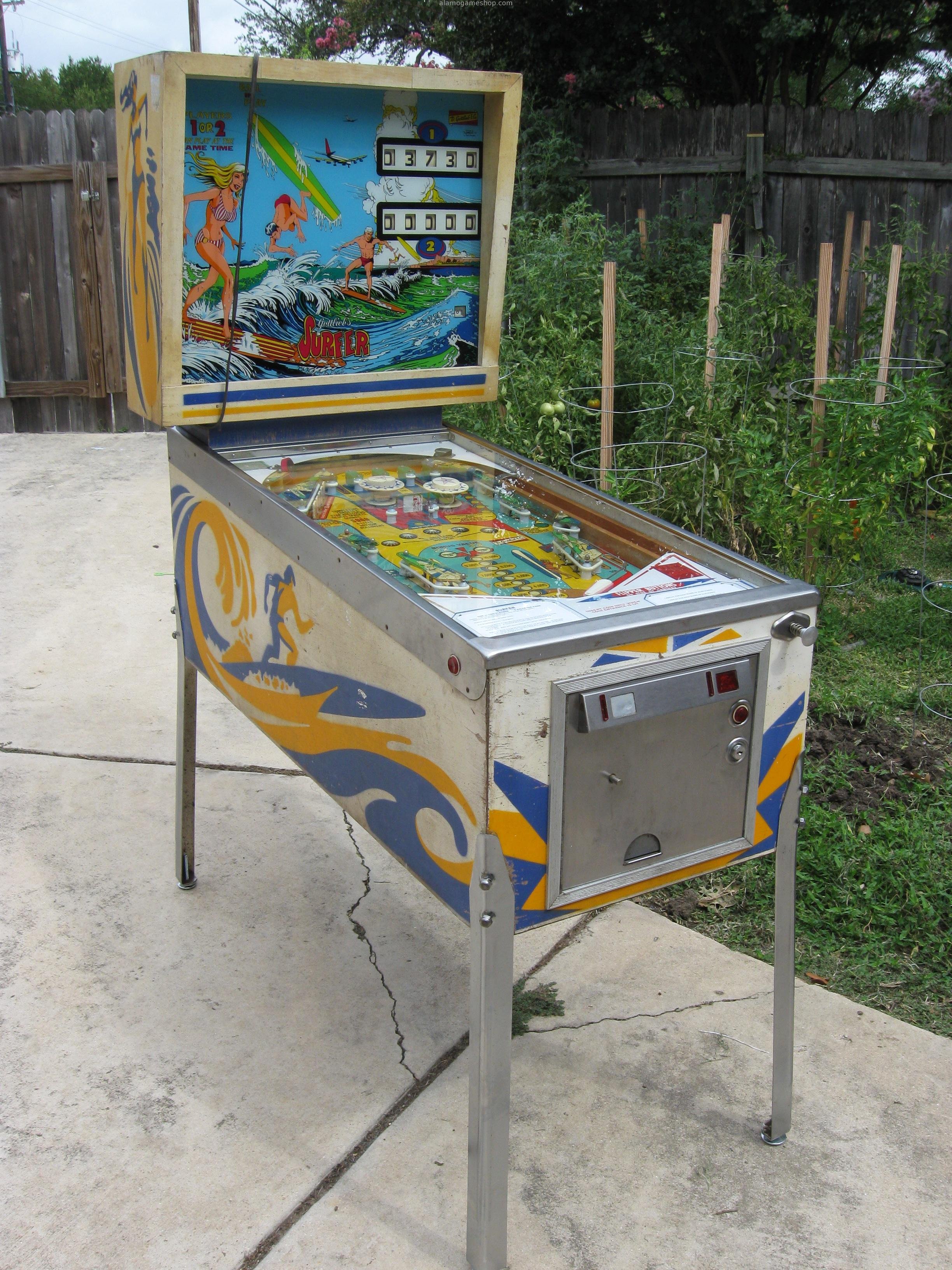 (image for) Surfer pinball by Gottlieb 1976