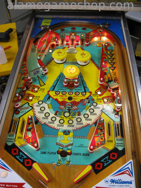 (image for) Aztec pinball by Williams 1976