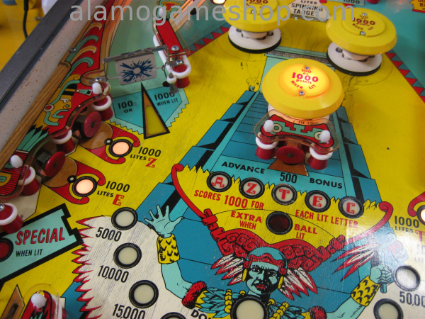 (image for) Aztec pinball by Williams 1976