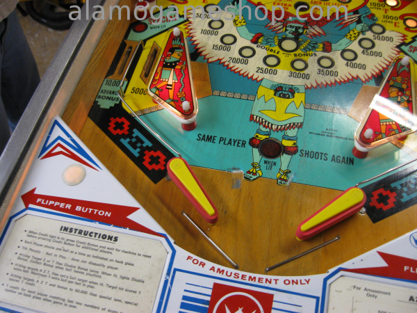 (image for) Aztec pinball by Williams 1976