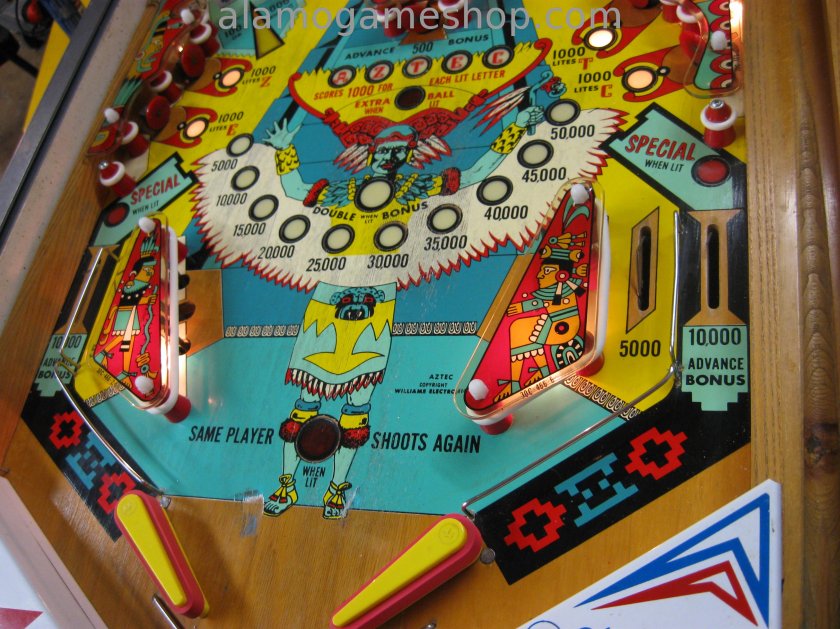 Aztec pinball by Williams 1976 - Click Image to Close