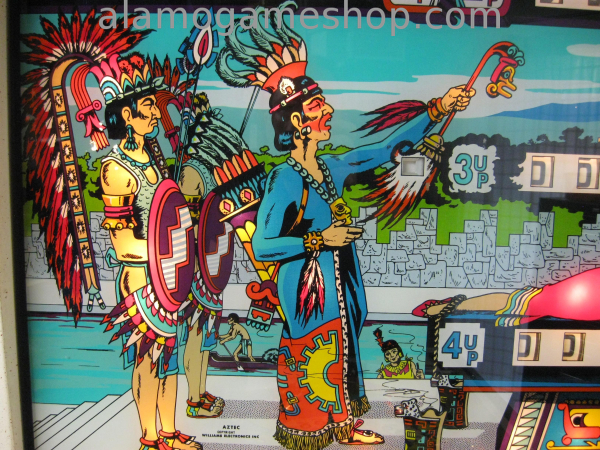 (image for) Aztec pinball by Williams 1976