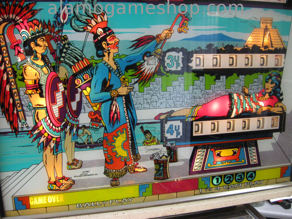 (image for) Aztec pinball by Williams 1976