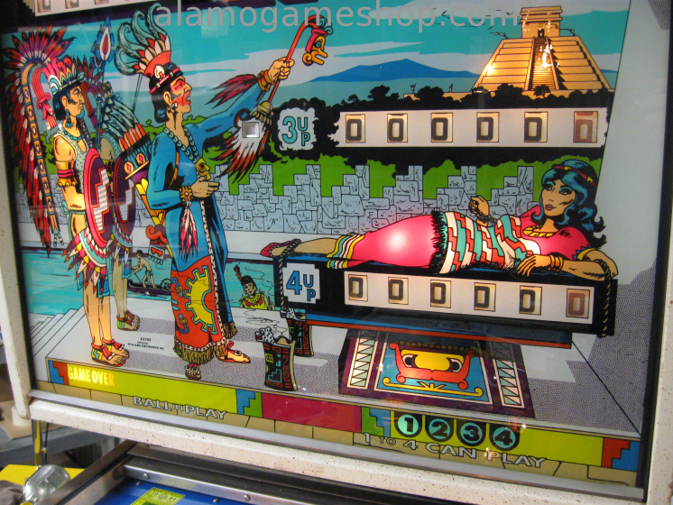 (image for) Aztec pinball by Williams 1976