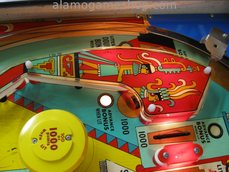 (image for) Aztec pinball by Williams 1976