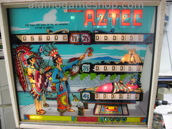 (image for) Aztec pinball by Williams 1976 - Click Image to Close